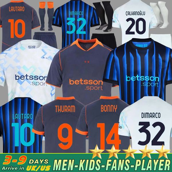 

FANS Player 25 26 soccer jerseys INTER BARELLA MILANS LAUTARO Dumfries 2025 football shirts CALHANOGLU Men Kids kit Equpment DIMARCO THURAM Rossi Special finals A10, Purple
