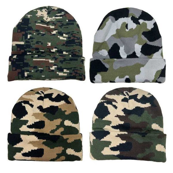 

Unisex Camo Beanie Hat for Men Women Winter Skull Cap Outdoor Sports Slouchy Knit Hat W251125, Zzmmc2xp01