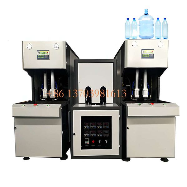 

manual 4 cavity Plastic Beverage Water Blowing Making PET pet bottle blow moulding stretch blowing machine