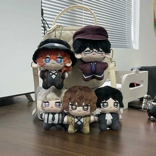 Anime Bungou Stray Dogs Plush Keychain 10CM Dazai Osamu Nakahara Chuuya Soft Stuffed Toys Birthday Gift W251125