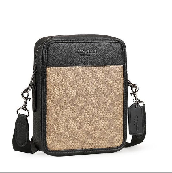 

C Crossbody Bags Shopping Bag Luxurys Designer bags men Leather Black Flowers Messenger Purse, 17#