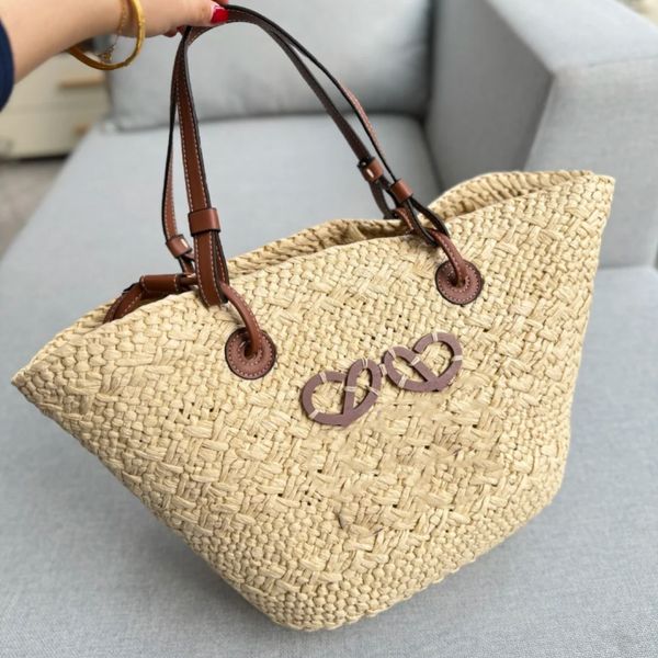 

designer bag The new summer hot and refreshing straw-woven tote bag is lightweight and beautiful and elegant. It's a lightweight tote bag beach bag 002., @~11