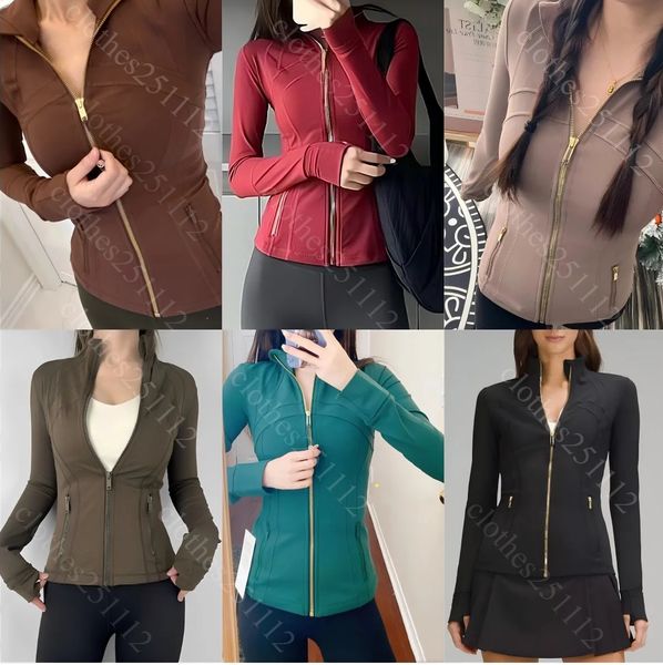 

women jacket designer jackets womens yoga sweatshirt gold zipper workout sport coat fitness gold Jacket activewear running tops zip up top coats jogging sportswear, Jackets3