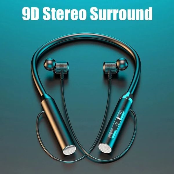 K21 Bluetooth Earphones Wireless Headphones Magnetic Sport Neckband Neck-hanging TWS Earbuds Wireless Blutooth Headset with Mic