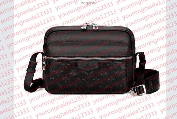 

TOP Handbags Women Men Leather TRIO Messenger Shoulder Make up Bag Designer Handbag Tote Man's bag Crossbody Good quality Bags, Chocolate