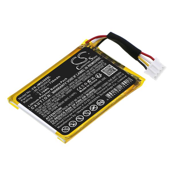 CS Li-Polymer Speaker Battery for JBL, 3.7 730mAh,Compatible Models: Go 3
