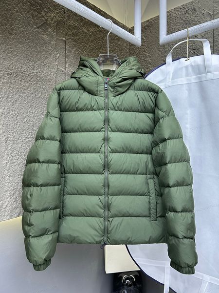 

Mens Down Parkas winter jacke mens puffer jacket designer sweater jacket men embroidered badge stand collar wool NFC down jacket, White