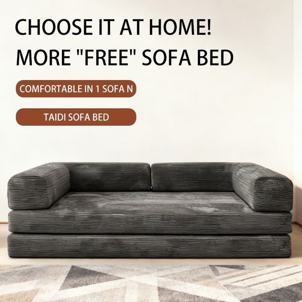 Living Room Furniture--3-Seater Fabric Sofa, Modern Minimalist Large Sofa--B-101