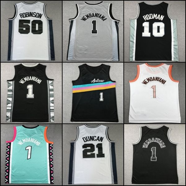 Victor Wembanyama Basketball jersey Keldon Johnson 1 3 mens