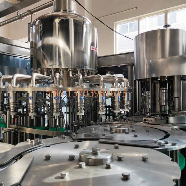 

Water Production Line PET Liquid Complete Pure Water Bottle Automatic 3 in 1 Filling Production Line, Clear