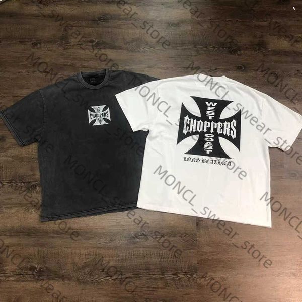 Frog Drift West Coast Style Chopper Retro T-shirt the Best Quality Casual T-shirt Summer Loose Mens Plus Size T-shirt H250425