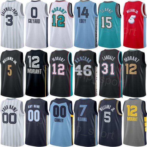 Print Basketball Vince Williams Jr Jerseys 5 Kentavious Caldwell-Pope 3 Olivier-Maxence Prosper Javon Small Charles Bassey John Konchar Woman Child Man 2026 City