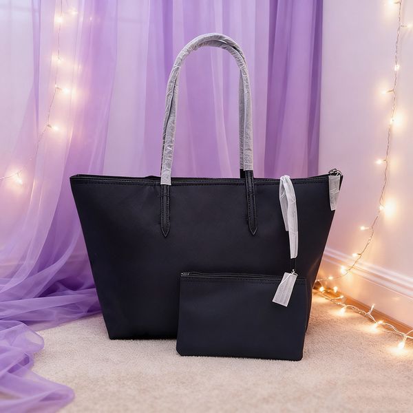 

Composite Bags for Women Luxury Handbags Sets Designer 2pcs/set Female Messenger Crossbody Crocodile Bag C562Set-4, Black-aa