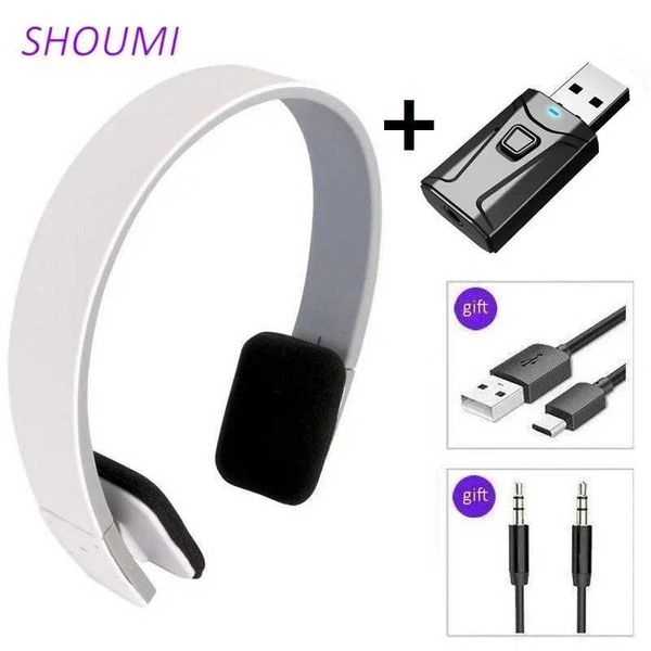 Sport Headphones HD Noise Cancelling Earphone Wireless Headset with USB TV Adaptor HiFi Deep Bass Sound for TVM251126