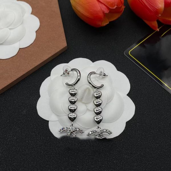 

Golden pendant Designer Jewelry Diamond Pendant 925 Pure Silver Earrings Classic Original Color Earrings