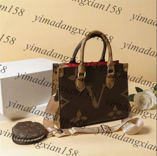 

ONTHEGO MM GM bag Luxurys Designers bags handbags M45321 High Quality Ladies Chain Shoulder Leather Purse Crossbody Bag Sac totes sacoche TOP3, 8#