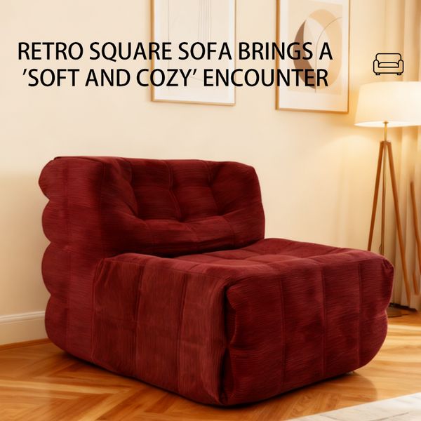 Living Room Furniture---Modern Single Leisure Sofa, Comfortable Fabric Sofa--B-005