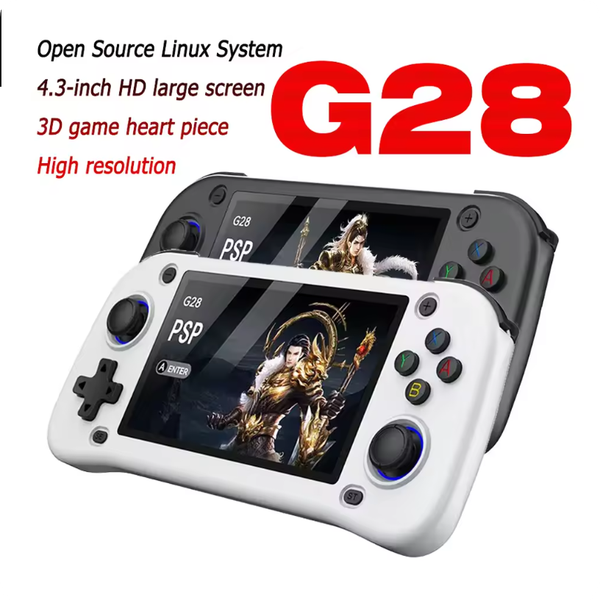 G28 4.3inch Portable Handheld Game Console for N64/PSP/PS1 Emulators Retro Drive Pocket Video for Boy Gift