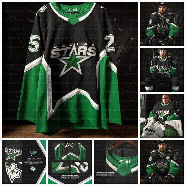 21 Jason Robertson 2026 Stars Jersey Matt Duchene Jamie Benn Esa Lindell Wyatt Johnston Miro Heiskanen Jake Oettinger Dallass Hintz Seguins