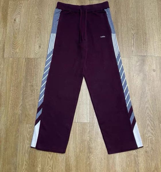 

25ss Casabaln High-Quality Trendy New Designer Knitted Striped Hollow-Out Embroidered Unisex Retro Collared Button Wool Sweater Loose Cardigan Coat tn, Gray