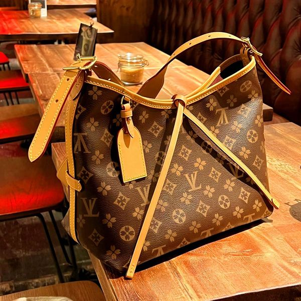 

High Quality Designer Large Capacity Tote Luxury Coated Canvas Leather Trim Adjustable Side Straps Spacious Shoulder Bag HandBag Work Handbag for Women 01, #13