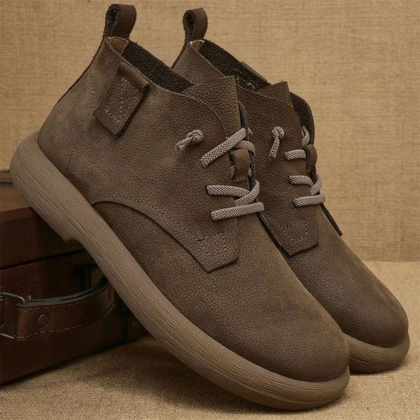 Men’s Vintage Leather Ankle Boots