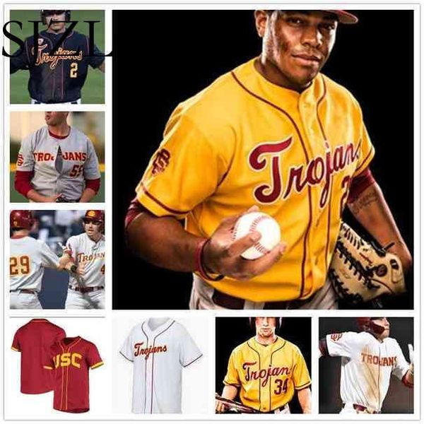 Sjzl98 Baseball stitched Jersey 39 Isaac Esqueda Kyle Hurt Blake Sabol 15 Chase Bushor CJ Stubbs Connor Lunn any name number