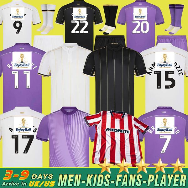 

25 26 sheffield unitedfootball 2025 2026 soccer jerseys Third home away 2025 2026 BREWSTER MOORE Uniteds football shirts Uniforms Men Kids Kits football jersey A10, White
