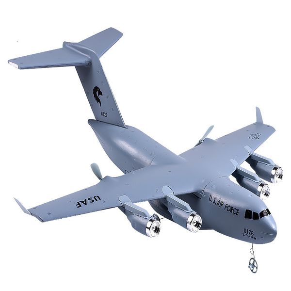 

Electric/2.4G RC C-17 Military Transport Aircraft Model C17 Fixed Wing Remote Control Glider EPP Foam Plane, Grey