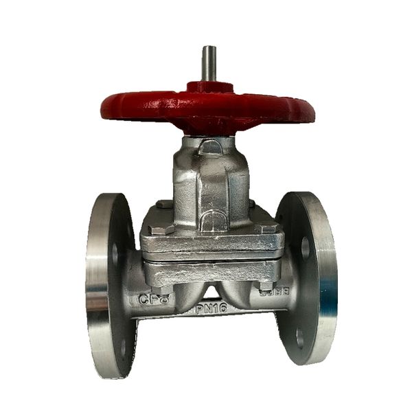 National Standards 304 Stainless Steel Corrosion Proof Diaphragm Valve Suitable for Industrial Applications - Gasketed FLANGE FITTING Design