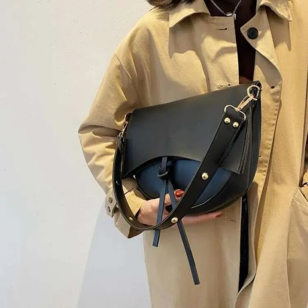 

Designer Handbags For Women High Quality PU Leather Shoulder Bags Female Retro Crossbody Bag Tote Travel Phone Purse, Khaki