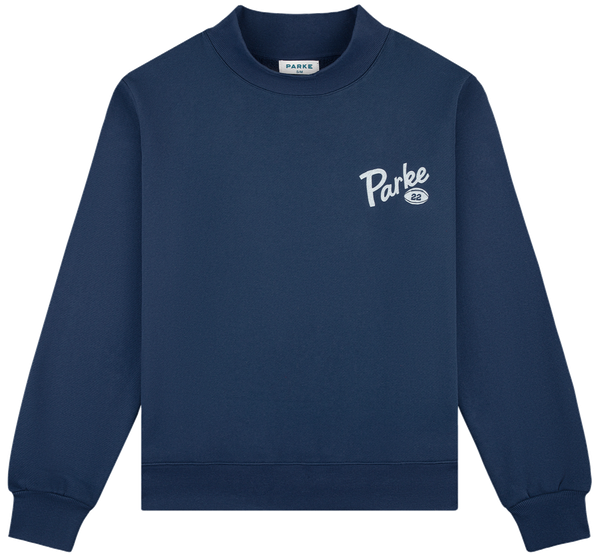 

Parke 22 Mockneck Sweatshirts Printed Designer Women and Men Cotton Sweaters Fashion Loose Hoodies, Gray