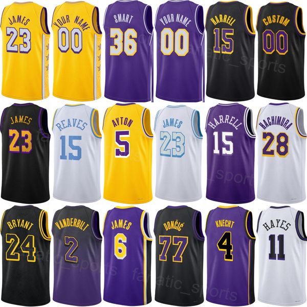 Print Draft DeAndre Ayton Jersey 5 Basketball 25/26 Jake LaRavia 12 Luka Doncic 77 LeBron James 23 Austin Reaves 15 Adou Thiero 1 Dalton Knecht 4 Woman Mans Kids Shirt