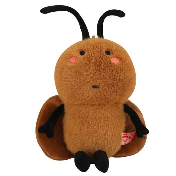 

20/40cm Stuffed Animals Bobova Bean Eye Dark Circles Cockroach Plush Toy Doll Cute Cartoon Gift, Black