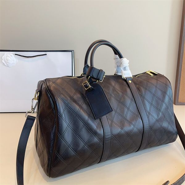 Brand Designer Travel Duffle Bag, Large Sport Gym Weekend Bag in Black Color Yuki024