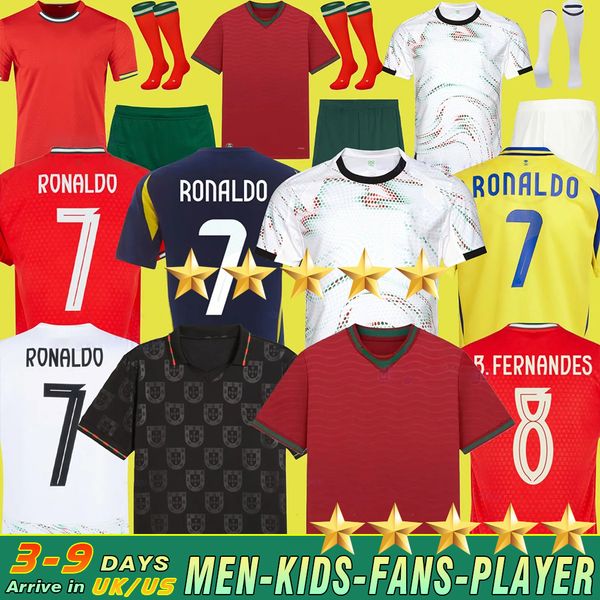 

2026 World Cup Portugal soccer jerseys Bruno FERNANDES DIOGO J. DANILO Joao Felix BERNARDO home away goalkeeper fans player adult men kids kits football shirts A10, Blue