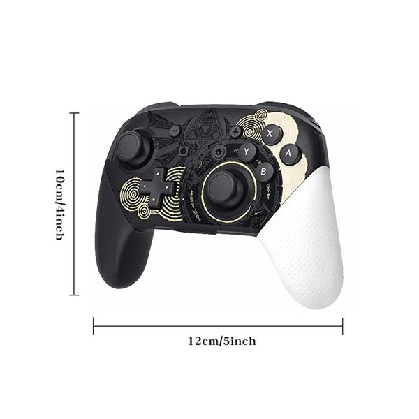 Switch controller, Gammeefy wireless Switch Pro controller for Nintendo Switch/Lite/OLED, 9 colors adjustable LED switch remote control, compatible with Windows PC