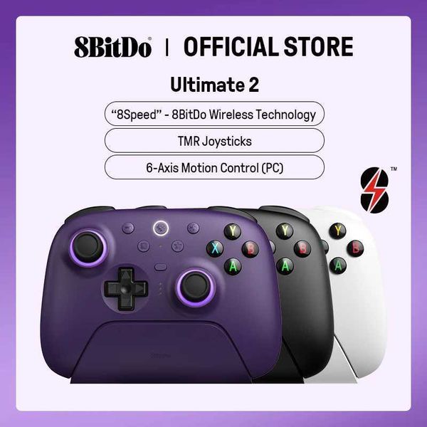 8BitDo Ultimate 2 Wireless Gaming Controller for PC Android with TMR Joysticks Switchable Triggers Motion Control 8Speed X251128
