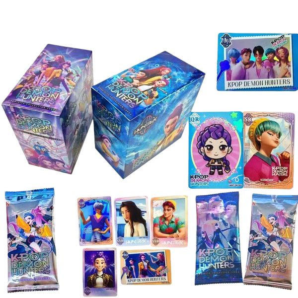 K-Pop x Demon Hunters Joint Series Rare Anime Character Collection Cards Blind Box - Exquisite Game Peripheral Toys by air