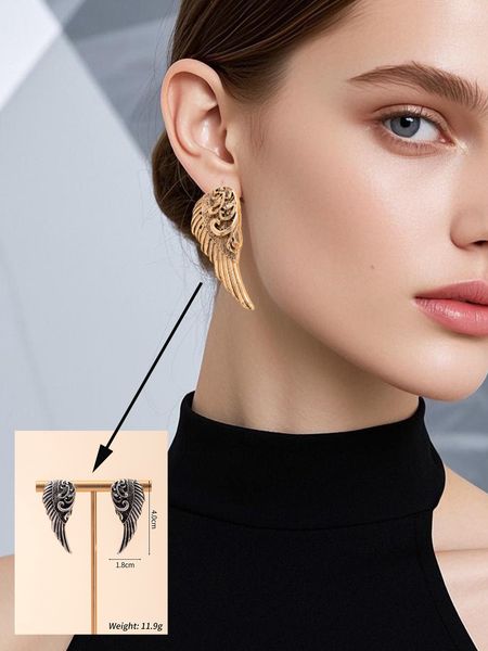 

Vintage-Inspired Dual Color Angelic Pin Back Earrings Suitable for All Occasions