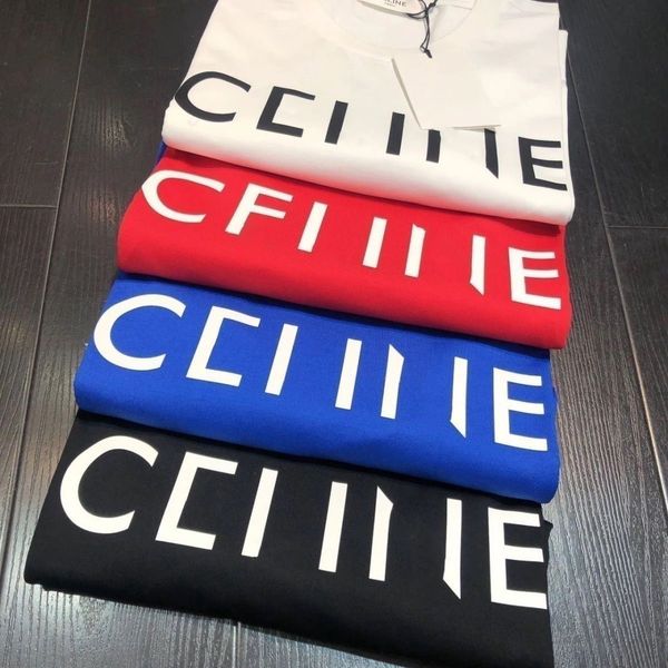 

New Luxury Brand Womens Men Clothing designer T-Shirts Fashion Short Sleeve Cotton Woman Tops Streetwear Summer Round Neck Tees Man Womens Sportwear tee tops, White