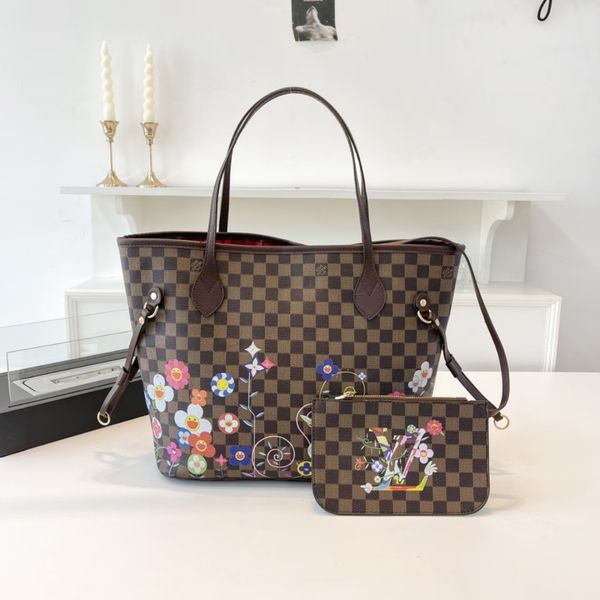 

Newly launched top-quality designer handbags for early summer, handbags, women's crossbody mirror quality, high-capacity shopping bags, tote wallets, Black