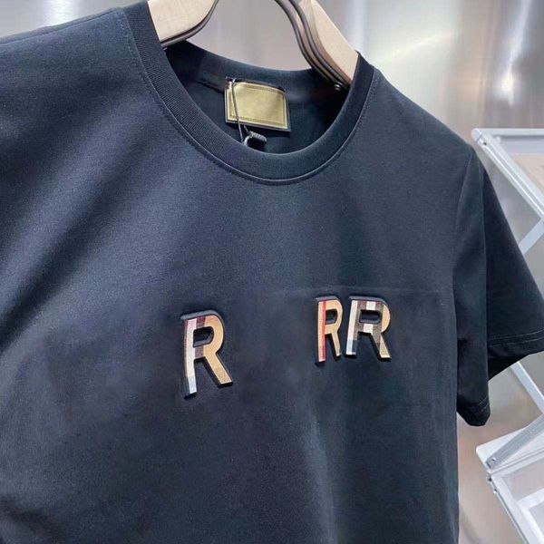 

mens designer sweatshirt men shirts Classic Mens t shirt 3D Letters Europe an and American popularity Monogrammed Male Fem ale Shirts Casual tshirt ab, Black