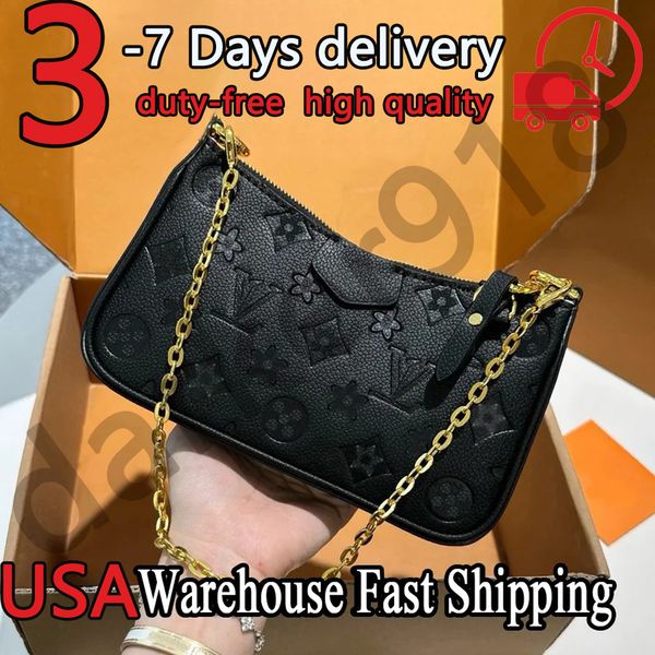 

Designer bag handbag shoulder bag fashionable diagonal leather embossed high quality classic floral chain luxurious letters under the armpit three in one wallet, #2