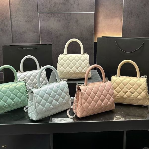 

Designer bag Top fashion trend custom luxury brand Handbag Leather leather cowhide gold or silver Women Totes Classic Clutch Genuine Leather Crossbody 20cn pink