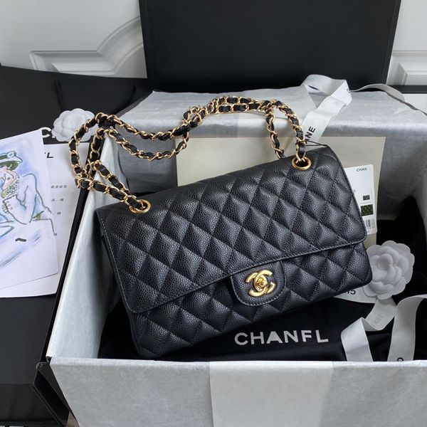 

Luxury bag Designer bag shoulder bag Caviar Hobo bag Multi-color underarm Fashion bag Cosmetic bag Metal leather chain Diamond net Sheepskin wallet Classic style, #14-26cm-sheepskin