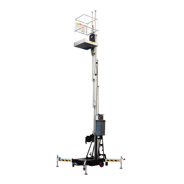 

6-20m Portable Vertical Hydraulic Ladder Mast Electric Man Aluminum Alloy Lift Platform Aerial Telescopic Mast Lift