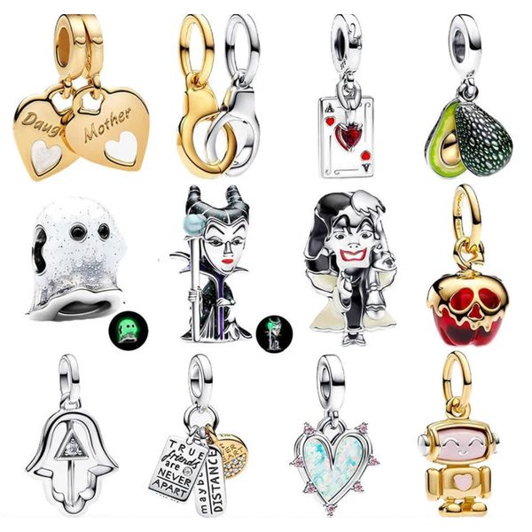 

Designer bracelet with loose beads, new style, Weimei PanS925 sterling silver bracelet, snake chain, avocado pendant, DIY accessory beading.