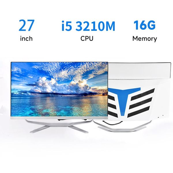 27 inch all-in-one computer (Intel Core i5 3210, RAM 8/16GB, SSD 128/256/512/1024GB, Windows 11 Pro), white, English keyboard, English system