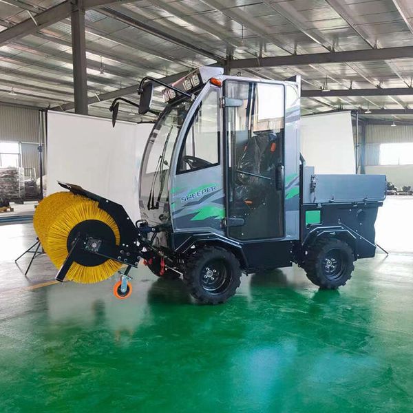 

Professional Closed Cab Snow Sweeper with Advanced Cleaning System